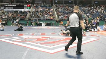 8A 190 lbs Semifinal - Eli Harrelson, Hoke County High School vs Joey Ricci, William Amos Hough High School