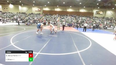 215 lbs Semifinal - Emiliono De La Torre, Sparks Wrestling vs Izaiah Oliva, No Team