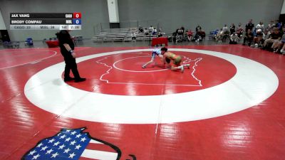 113 lbs Jax Vang, California Gold vs Brody Compau, Team Michigan Blue