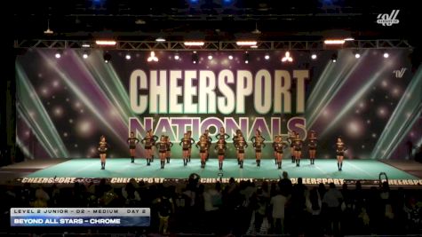 Beyond All Stars - CHROME [2026 L2 Junior - D2 - Medium Day 2] 2026 CHEERSPORT National All Star Cheerleading Championship