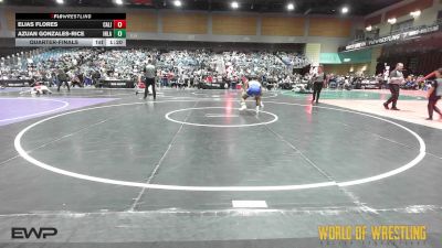 132 lbs Quarterfinal - Elias Flores, California Grapplers vs Azuan Gonzales-Rice, Inland Elite Wrestling Club