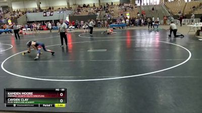 85 lbs Cons. Round 2 - Kamden Moore, Fairview Jackets Youth Wrestling vs Cayden Clay, Elite Wrestling Academy