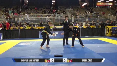 Sage X. Cruz vs Donovan Jack Bentley 2025 Pan Kids Jiu-Jitsu IBJJF Championship