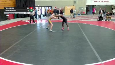 184 lbs Champ. Round 1 - S-Ron Hill, Barton vs Judah Yates, Quincy