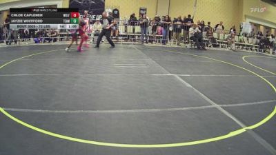 72 lbs Quarterfinal - Chloe Caplener, Wolfpack Hawaii vs Jayzie Whitford, Team Pride Academy