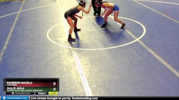 94 lbs Round 1 - Kameron Nacelli, California vs Dulce Avila, Madera South High School Wrestling