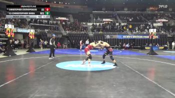 165 lbs Cons. Round 4 - CJ Christopher Shea, Wesleyan (CT) vs Christopher Stathopoulos, Stevens