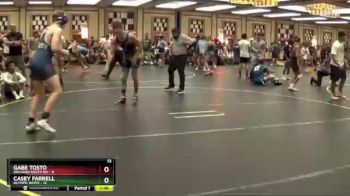 145 lbs Round 2 (4 Team) - Gabe Tosto, Orchard South WC vs Casey Farrell, Olympic White