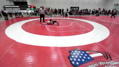 63 lbs Champ. Rd Of 16 - Preston Michael, Immortal Athletics WC vs Matteo Roberts, Monona Grove/McFarland Wrestling Club
