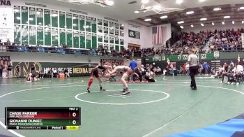 132 lbs Quarterfinal - Chase Parker, Firelands (Oberlin) vs Giovanni Duniec, Padua Franciscan (Parma)