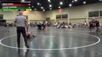 65 lbs Finals (2 Team) - Josiah White, AYWO vs Cooper Sampson, Iowa Black