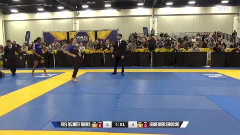 Heliane Lukeni Seródio Caio vs Riley Elizabeth Torres 2024 World IBJJF Jiu-Jitsu No-Gi Championship