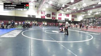 135 lbs Champ. Round 2 - Kaylee Romero, Shadow Hills vs Lily Johnson, Newbury Park