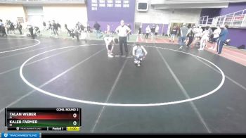 160 lbs Cons. Round 2 - Kaleb Farmer, ID vs Talan Weber, IA