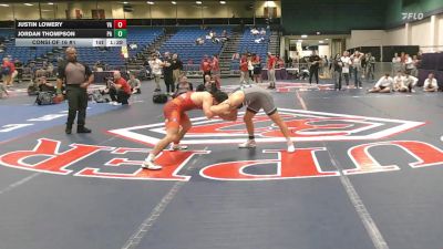 157 lbs Consi Of 16 #1 - Justin Lowery, VA vs Jordan Thompson, PA
