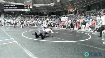 52 lbs 2nd Place - Easton Nalder, Skiatook Youth Wrestling vs Logan Shumaker, F-5 Grappling