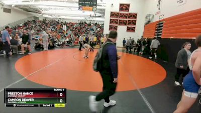 160B Round 1 - Camron Deaver, Campbell County vs Preston Hance, Natrona County