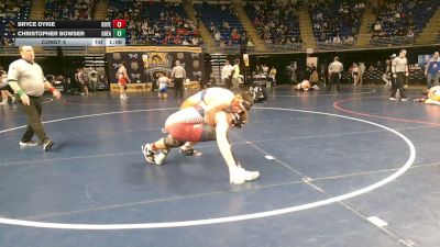 192 lbs Consy 4 - Bryce Dykie, Boyertown vs Christopher Bowser, Greater Johnstown
