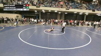 100 lbs Champ. Round 3 - Reese Nicolas, Lake Park vs Brielle Becker, Freeburg