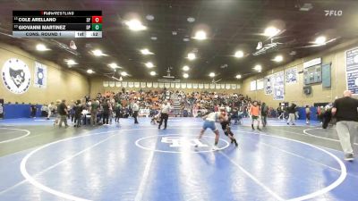 106 lbs Cons. Round 1 - Giovanni Martinez, Dos Palos vs Cole Arellano, Santa Ynez