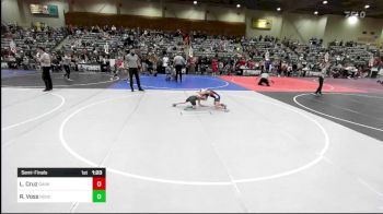 65 lbs Semifinal - Luke Cruz, Dark Horse WC vs Redek Voss, Roseburg May Club