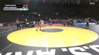 6A Boys 106 lbs Quarterfinal - Senna Russnogle, Mountainside Boys vs Yandel Basham, North Salem Boys