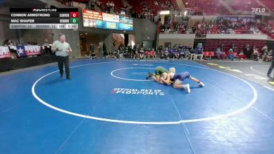 157 lbs Round 3 - Rr3 - Mac Shafer, Fort Worth Benbrook vs Connor Armstrong, Canyon