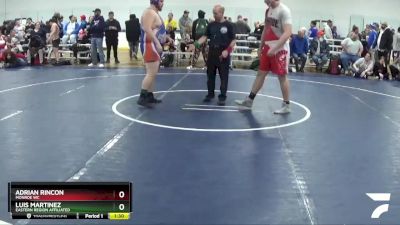 288 lbs Semifinal - Adrian Rincon, Monroe WC vs Luis Martinez, Eastern Region Affiliated