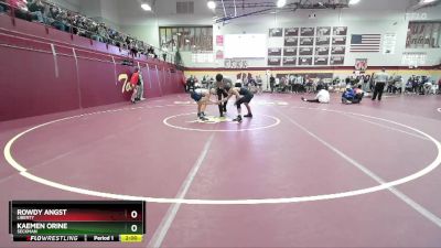 106 lbs Quarterfinal - Rowdy Angst, LIBERTY vs Kaemen Orine, SECKMAN