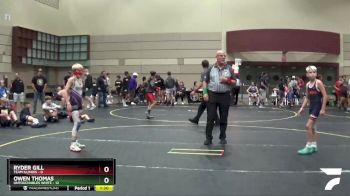78 lbs Finals (8 Team) - Owen Thomas, Untouchables White vs Ryder Gill, Team Illinois