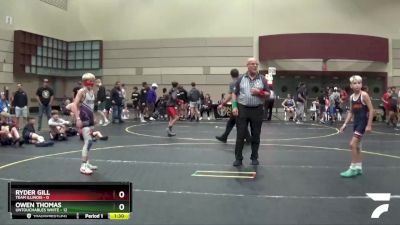 78 lbs Finals (8 Team) - Owen Thomas, Untouchables White vs Ryder Gill, Team Illinois