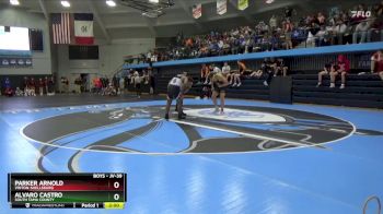 JV-39 lbs Round 2 - Parker Arnold, Vinton-Shellsburg vs Alvaro Castro, South Tama County