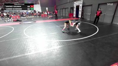 85 lbs Champ. Round 1 - Whitney Goldman, BCWC vs Aubree Schweiner, Waupaca