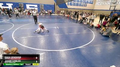 60 lbs Cons. Round 1 - Makai Opheikens, Fremont Wrestling Club vs Jagger Sjoblom, Devils Wrestling