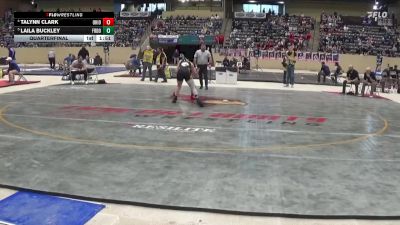 132 lbs Quarterfinal - Laila Buckley, Frederick Douglass vs Talynn Clark, Ohio County