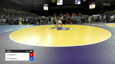 120 lbs Cons 8 #2 - Gabriel Ballard, PA vs Weston Borgers, OH