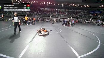 53 lbs Round Of 16 - Wyatt Bautis, Cordoba Trained vs Colton Cossabon, Cumberland