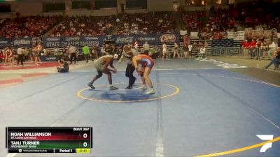 D 3 157 lbs 3rd Place Match - Tahj Turner, Archbishop Shaw vs Noah Williamson, St. Louis Catholic