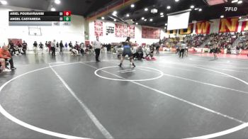 285 lbs Cons. Round 3 - Angel Castaneda, San Dimas vs Ariel Pouravrahim, Beverly Hills