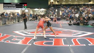 132 lbs Consi Of 16 #2 - Faye Schachtner, WI vs Sophia Slaughter, VA
