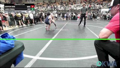 64 lbs Round Of 16 - Ashton Edie, Mustang Bronco Wrestling Club vs Ladd O'Neal, CCYO