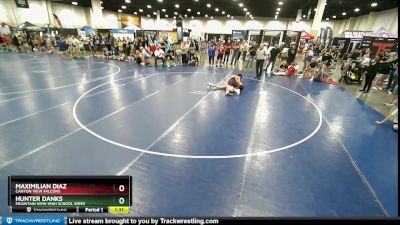 113 lbs Round 1 - Maximilian Diaz, Canyon View Falcons vs Hunter Danks, Mountain View High School Wres