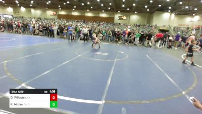 89 lbs Round Of 32 - Dominic Wilson, Buckaroo WC vs Korbin Muller, Caldwell WC