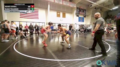 155 lbs Semifinal - Julius Caygill, Raw Wrestling Club vs Elijah Tolander, Team Tulsa Wrestling Club