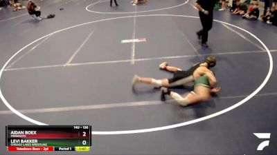 136 lbs Quarterfinal - Aidan Boex, Minnesota vs Levi Bakker, Chisago Lakes Wrestling