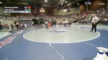 1A 126 lbs Cons. Semi - Arturo Gutierrez, Monticello vs Cody Miller, Panguitch