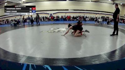 117 lbs Cons. Round 3 - Addy Crane, John Carroll University vs Anastasia Smith, Indiana Tech University