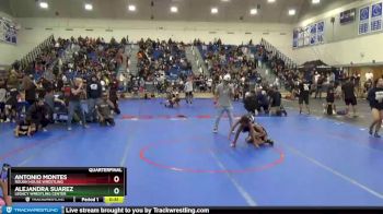 82 lbs Quarterfinal - Alejandra Suarez, Legacy Wrestling Center vs Antonio Montes, Rough House Wrestling