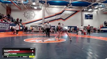 110 lbs Champ. Round 1 - Elizabeth Farney, Tolono vs Makayla Bros, Geneseo