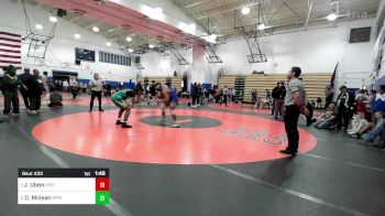 160 lbs Quarterfinal - Joshua Uben, Riverdale Kingsbridge Academy-PSAL vs Daniel Mclean, Springfield Gardens-PSAL